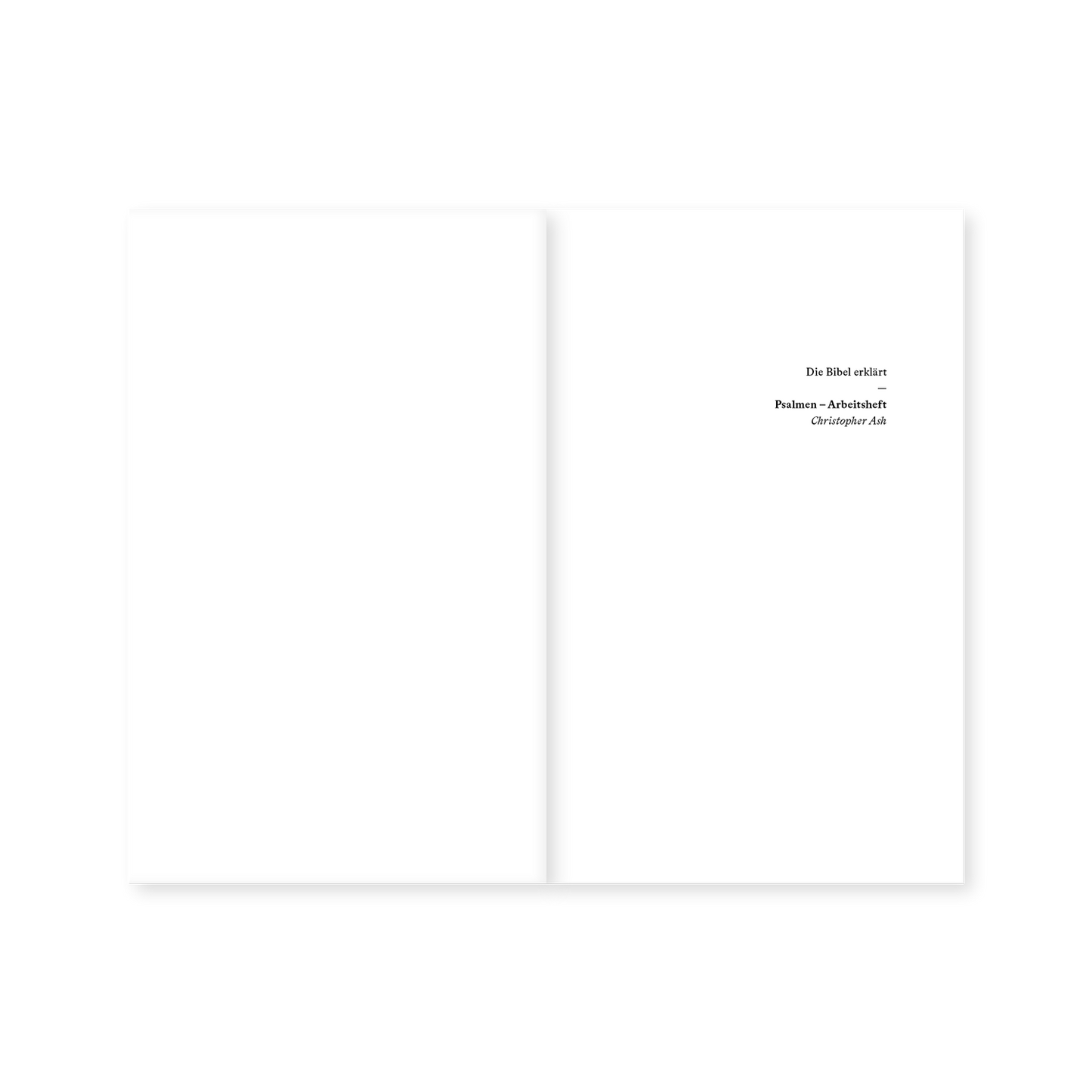 PDF – Psalmen – Arbeitsheft (Die Bibel erklärt)