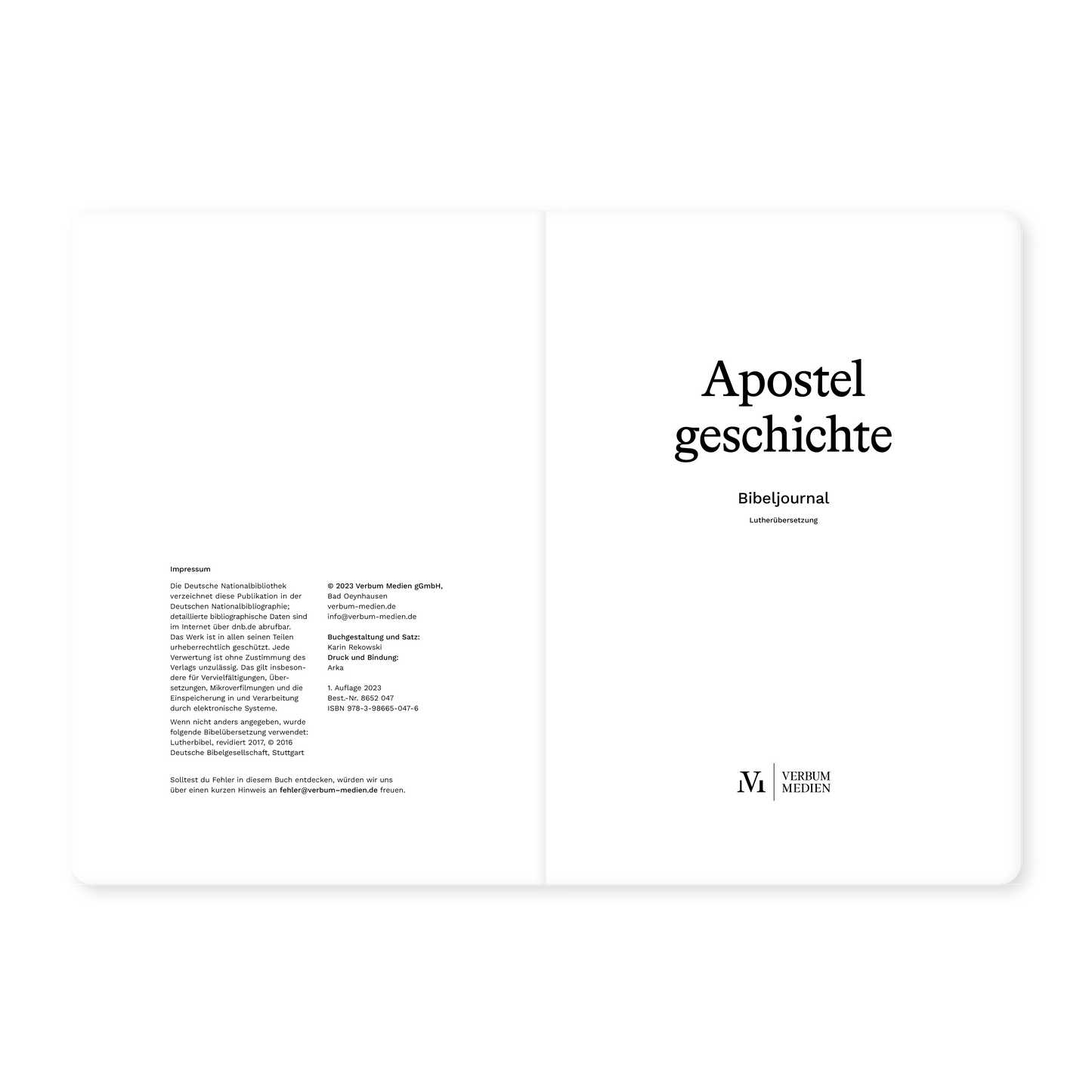 Apostelgeschichte (Bibeljournal)