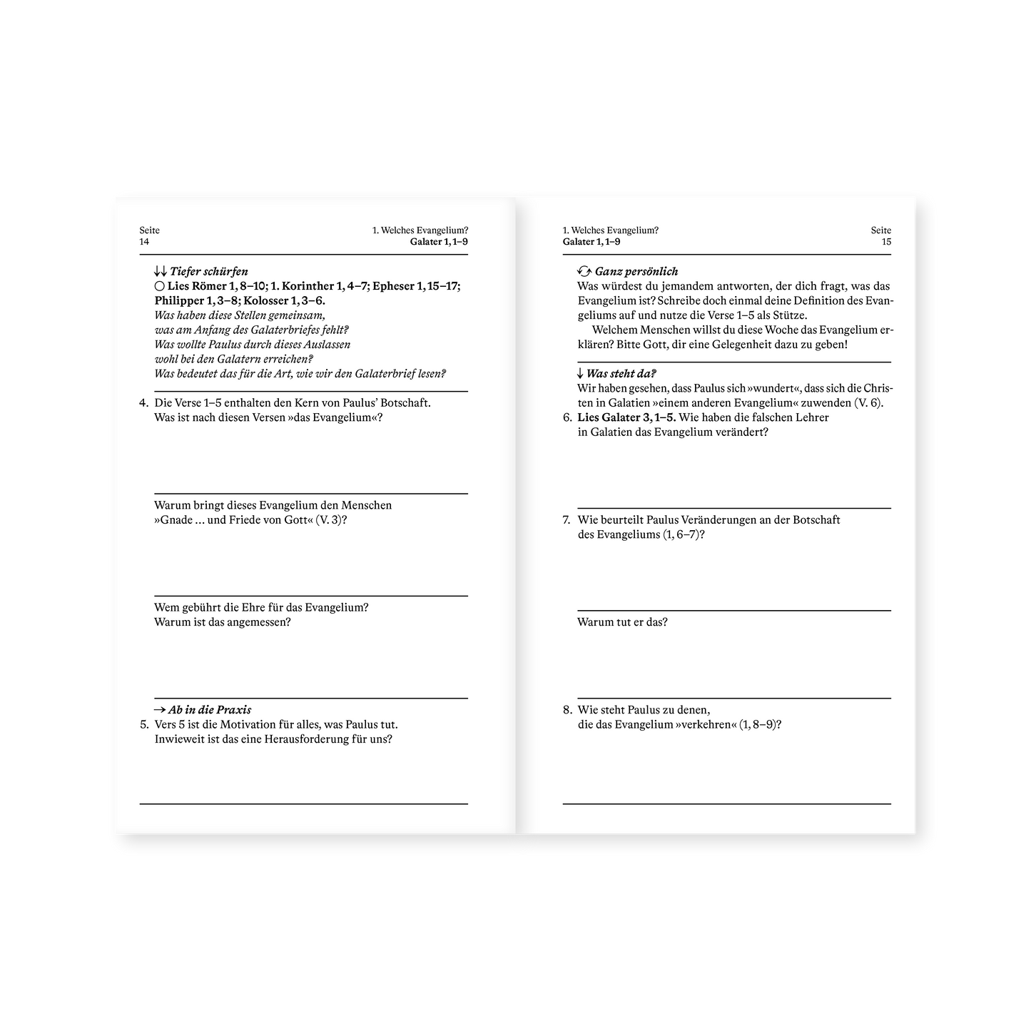 Galater (Arbeitsbuch) - Timothy Keller (Auslegung, Kommentar, Journal)