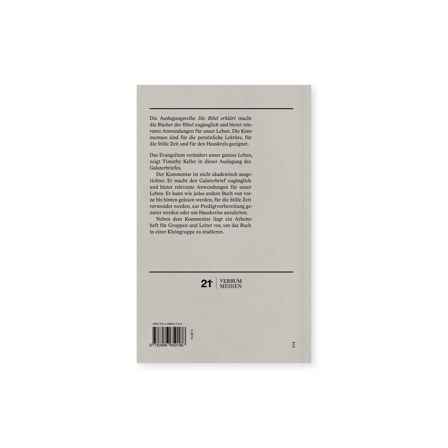 Galater (Kommentar) - Timothy Keller (Auslegung, Arbeitsheft, Journal)