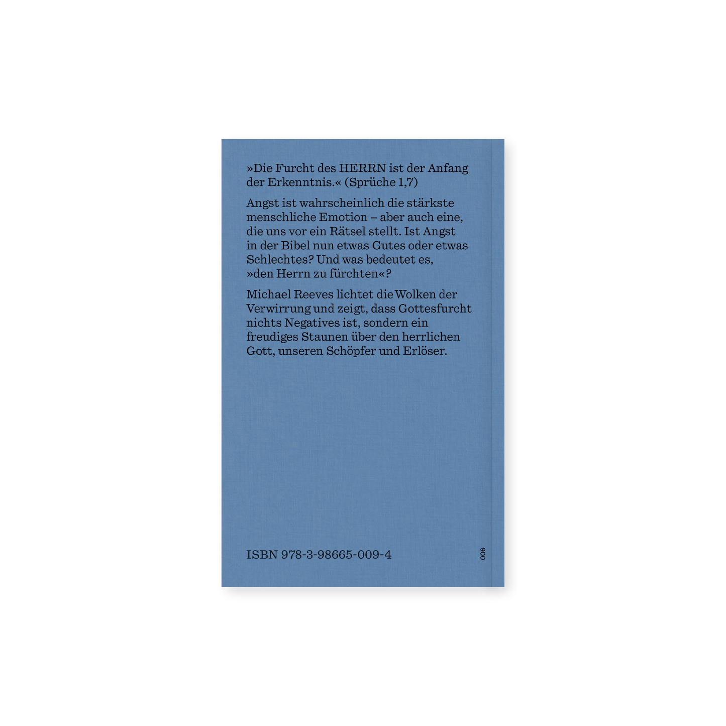 Die Furcht des Herrn ist der Anfang der Erkenntnis. Gottesfurcht von Michael Reeves