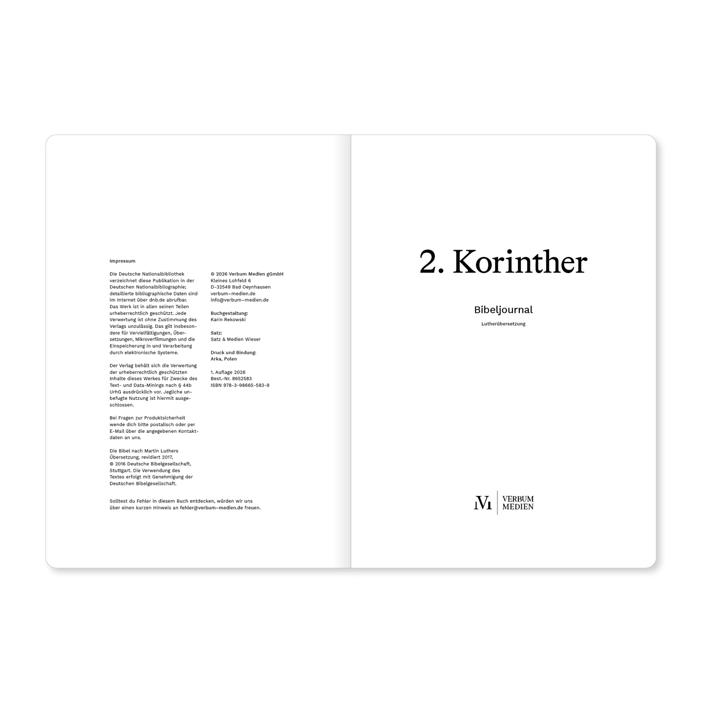 2. Korinther (Bibeljournal)