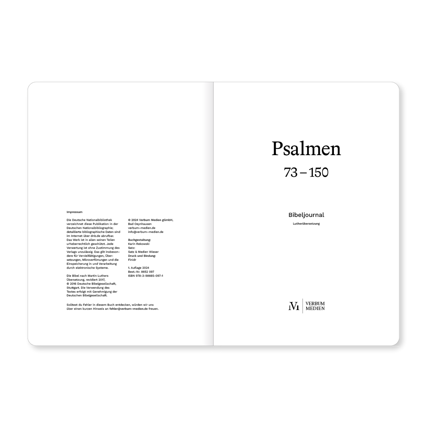 Die Psalmen 73–150 (Bibeljournal)