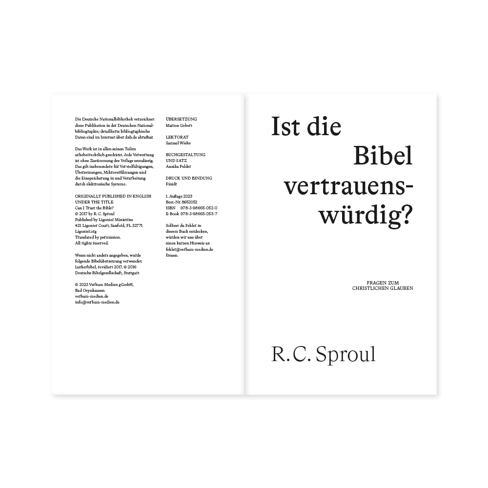 Ist die Bibel vertrauenswürdig?