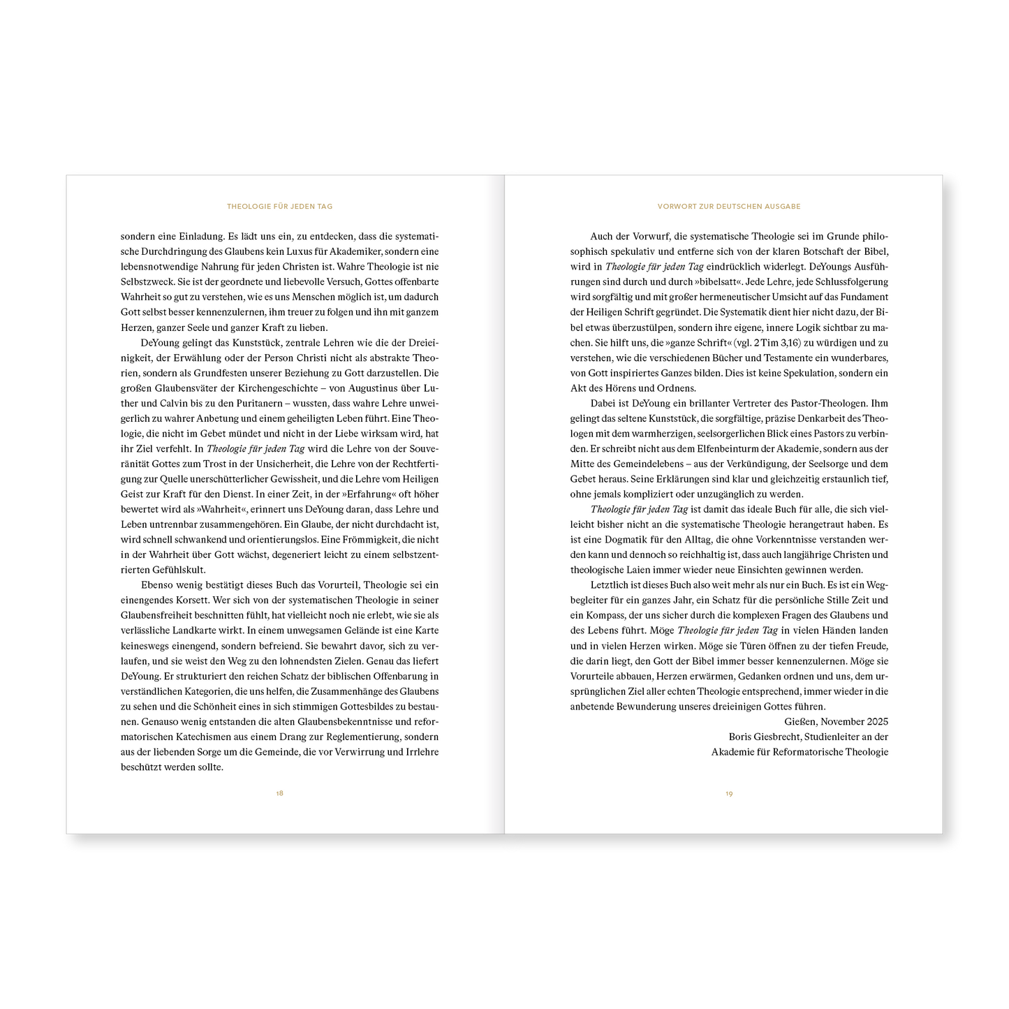 Theologie für jeden Tag: Andachten zur Systematischen Theologie