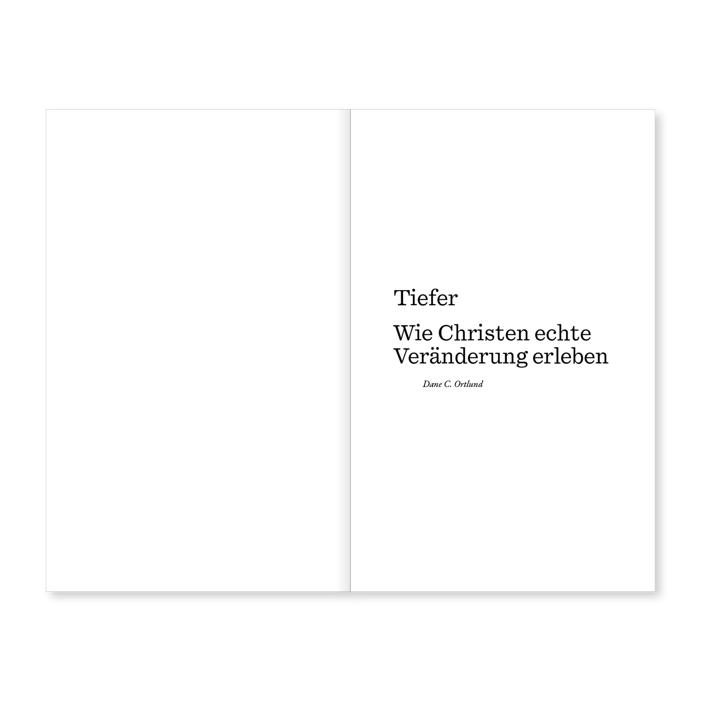 Tiefer: Wie Christen echte Veränderung erleben