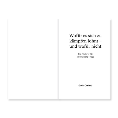 E-Book – Wofür es sich zu kämpfen lohnt – und wofür nicht: Ein Plädoyer für theologische Triage