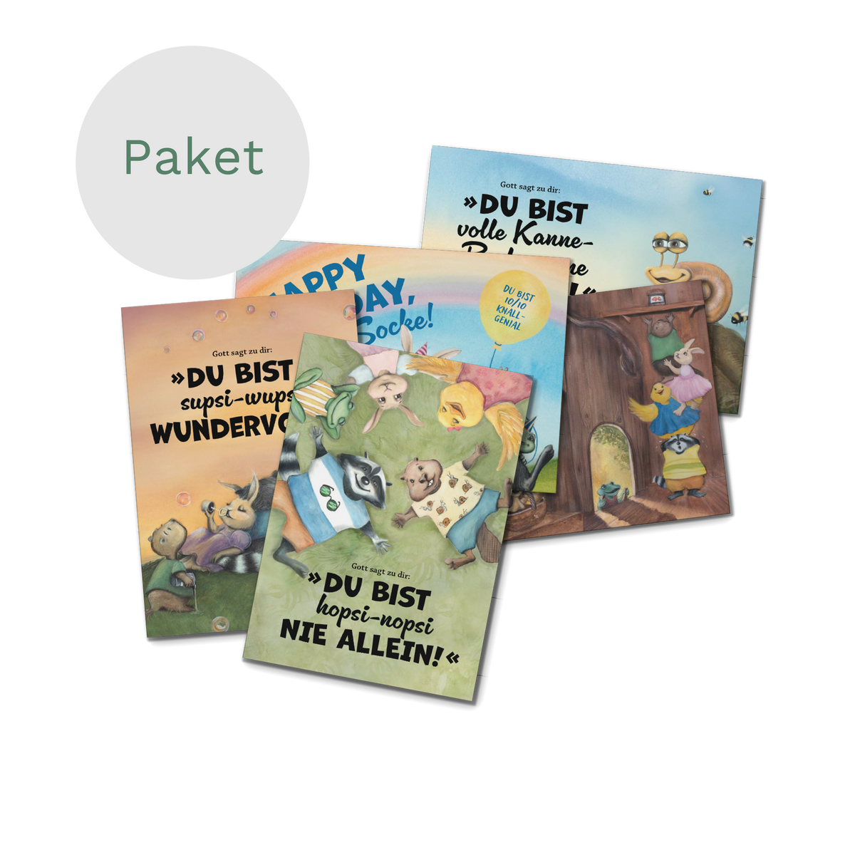 Meine tierisch tollen Freunde – Postkartenset: 5 Postkarten für Freunde